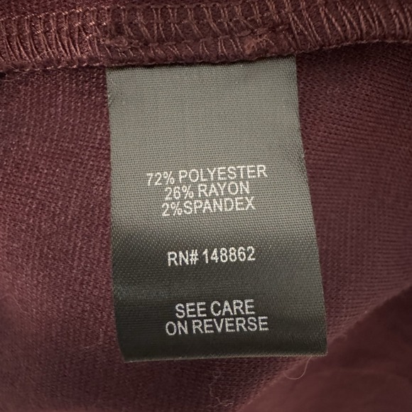 Torrid Open Draped Sweater Women's  Size 3X Burgundy Pockets Long Sleeve Cozy - Picture 4 of 11